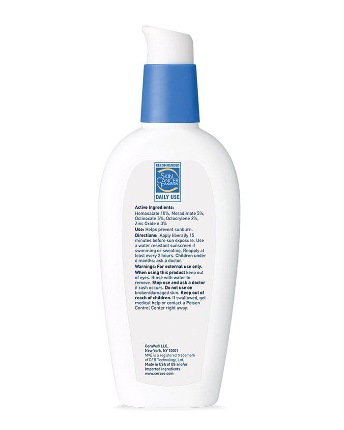 Cera Ve AM Facial moisturizing Lotion With Broad spectrum Spf 30.
