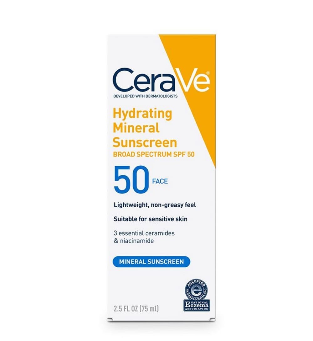 Cera ve Hydrating Mineral sunscreen. 75 ml