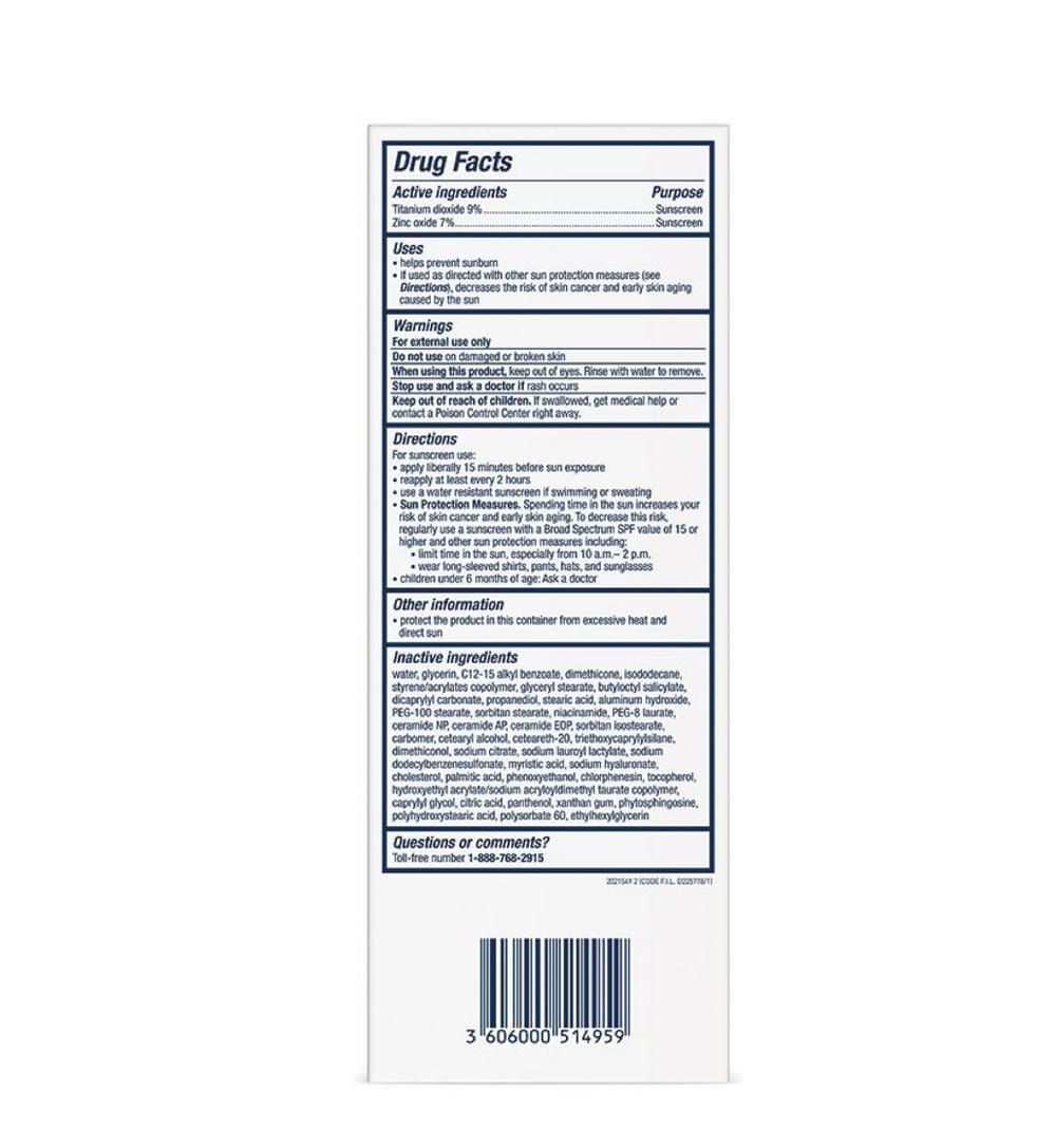 Cera ve Hydrating Mineral sunscreen. 75 ml