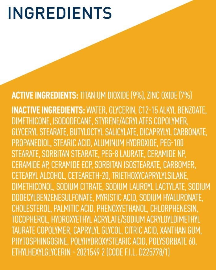 Cera ve Hydrating Mineral sunscreen. 75 ml